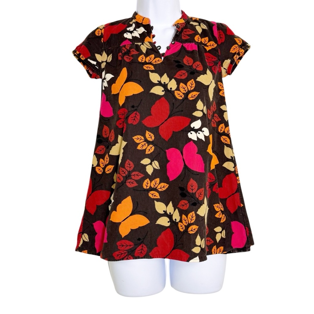 Gap Kids Corduroy Fall Print Dress size 6-7